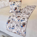 The HomeCentric King/Queen/Twin Ivory Luxury Queen 74"x18" Bed Runner by TheHomeCentric