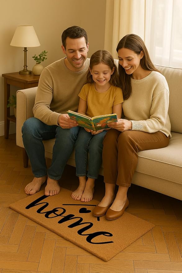 Coir Door Mats 17" X 30", Non-Slip Sturdy, PVC Backed Heavy Duty, A Home Made - Image 2