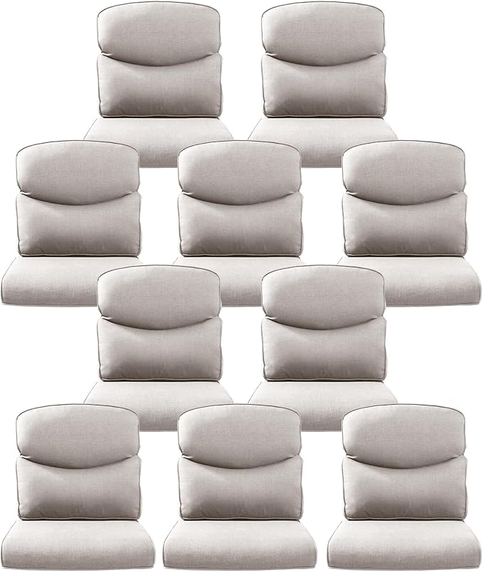 10-Piece Outdoor Patio Cushion Set by Pugire