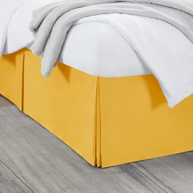 Nestl Yellow Bed Skirt Cal King Size by Nestl