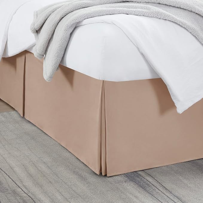 Nestl Taupe Bed Skirt Cal King Size by Nestl