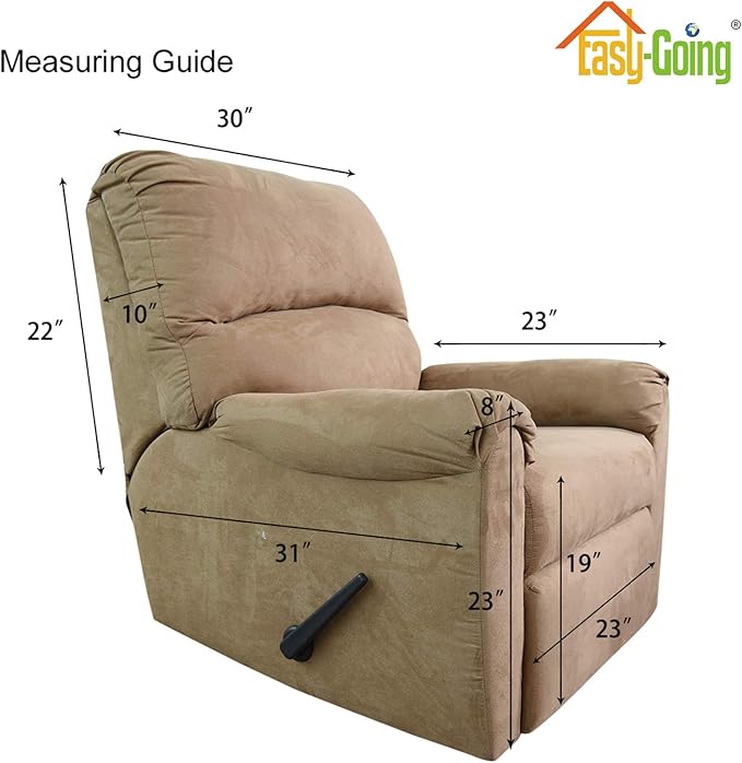 Easy-Going Recliner Stretch Sofa Slipcover Sofa Cover 4-Pieces Furniture - Image 5