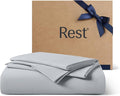 REST® Evercool®+ Starter Sheet Set Twin XL Light Gray, Breathable Bed Sheets by REST
