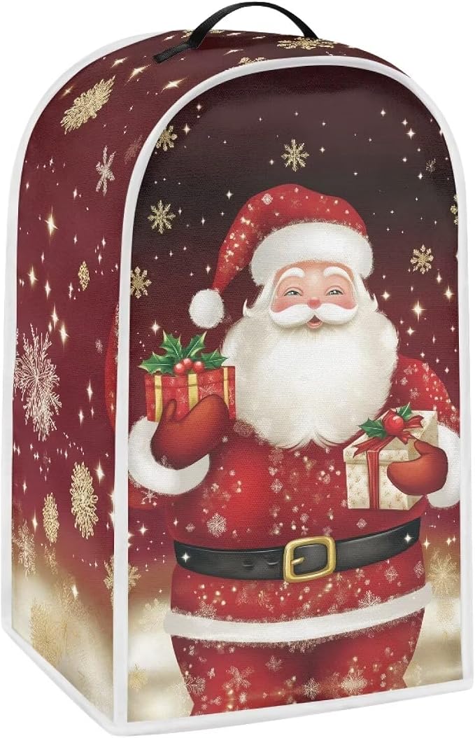 Santa Claus Blender Cover for Kitchen Resistance Food Processor Dust Cover by HUISEFOR