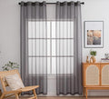 PI Sheer Curtains with Ring Top, Lightweight Voile Textured, Home Decoration by PI
