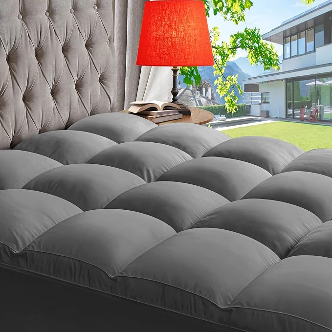 ABENE Mattress Topper Full for Back Pain Relief, Extra Thick Mattress Pad by ABENE