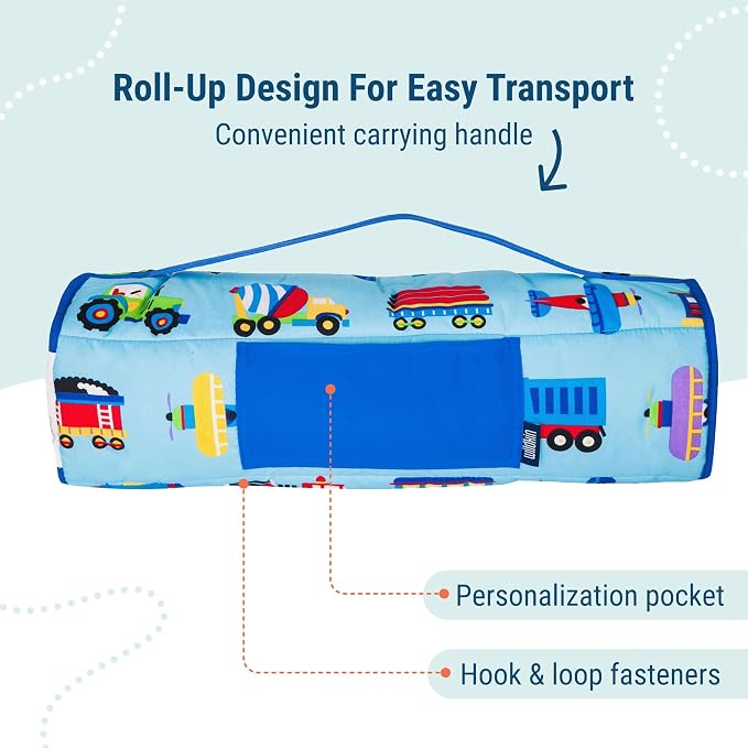 Wildkin 43-inch Kids Nap Mat – Soft Microfiber Toddler Sleeping Mat - Image 3