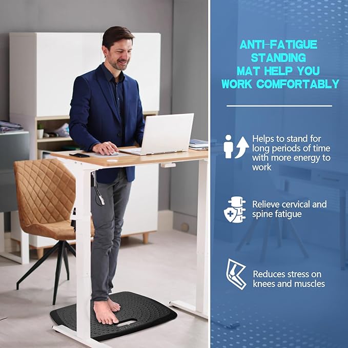 Anti Fatigue Kitchen Floor Mat Comfort Standing Mat, Portable Office Standing - Image 2