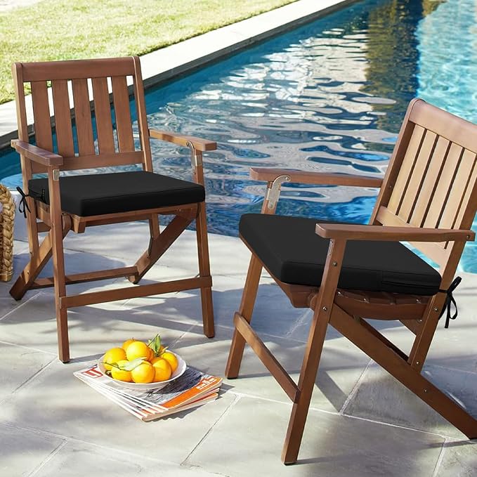idee-home Outdoor Chair Cushions Set of 4, Dining Chair Pads - Image 6