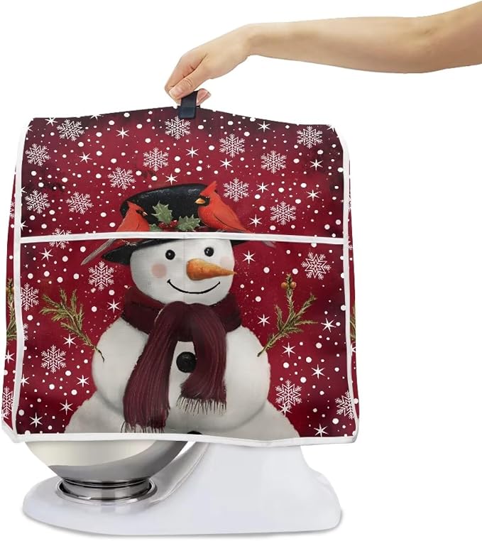 Christmas Mixer Cover for Kitchen Aid 4.5-5 Qt Mixer, Snowman Small Appliance - Image 6