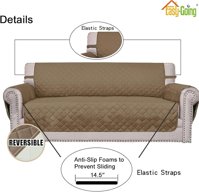 Easy-Going Chair Sofa Slipcover Reversible Sofa Cover Water Resistant Couch - Image 3