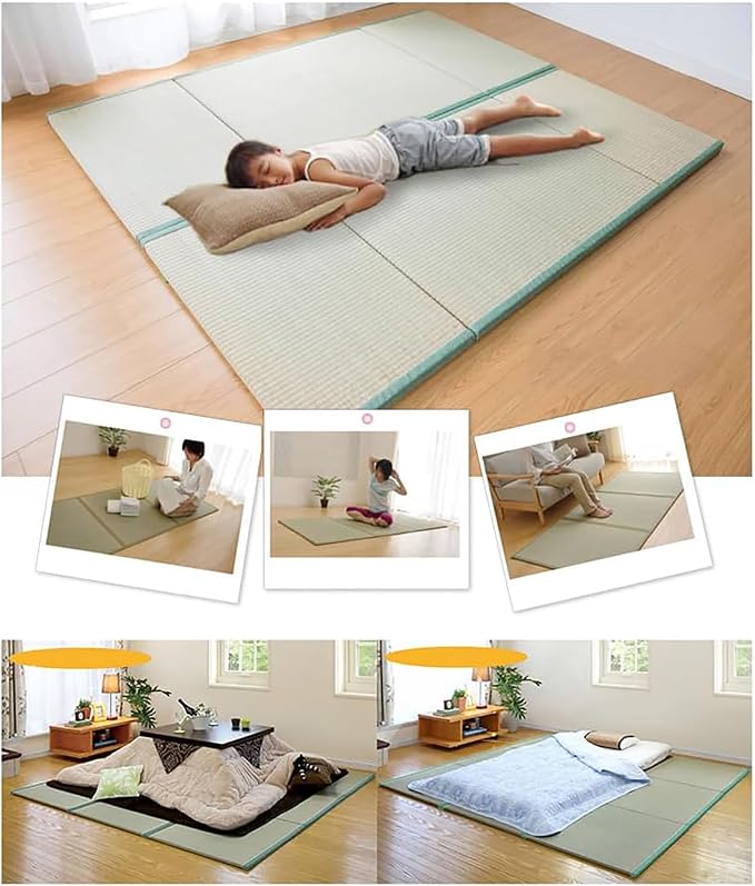Japanese Traditional Tatami Mattress, Igusa Tatami Mat, Foldable Floor Mattress - Image 6
