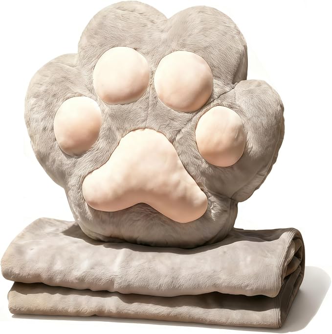RYOLOY Cat Paw Warm Hand Pillow, by Unknown