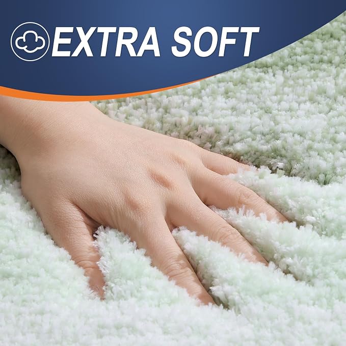 OLANLY Bathroom Rugs Mat 24x16, Extra Soft Absorbent Microfiber Bath Rugs - Image 3