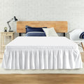 Queen Bed Skirt, Elastic Wrap Around Bed Skirt Queen Size, Bed Skirts by ANARACHON