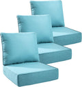 Luxury 6" Outdoor Cushions for Patio Furniture, Fade Resistant Couch Chair by Pugire