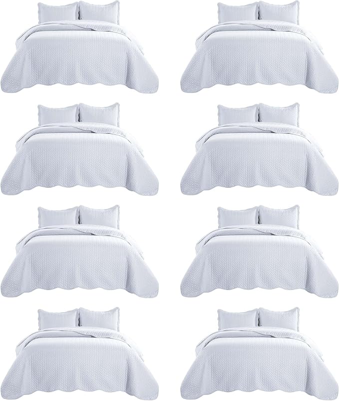 IR Imperial Rooms 8 Pack California King Quilt Bedding Set by IRImperialRooms