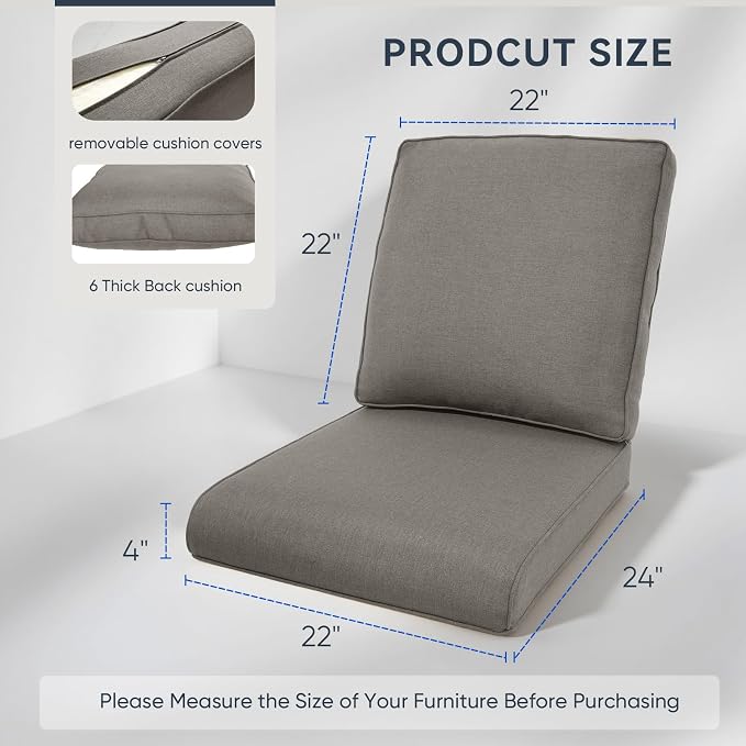 7-Piece Outdoor Patio Cushion Set - Image 7