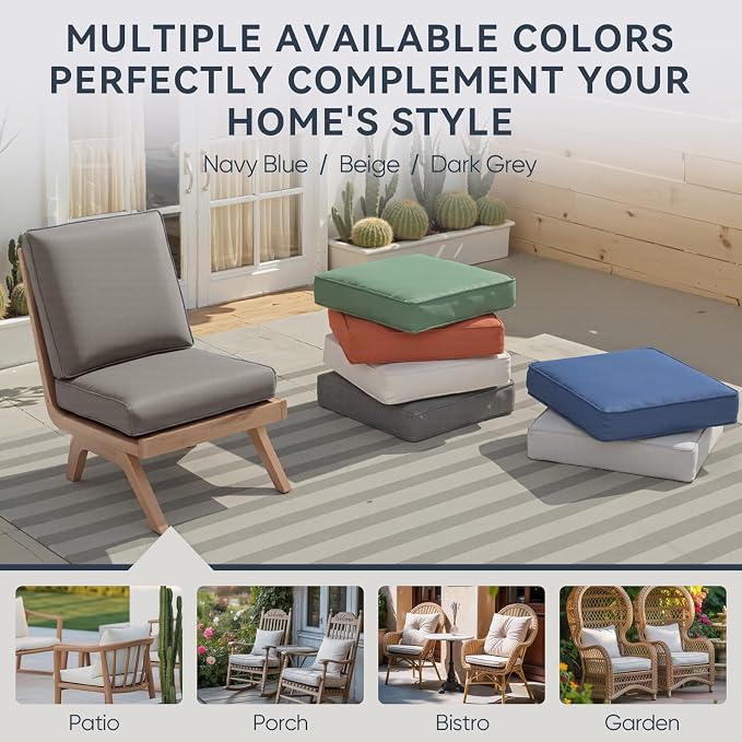 Patio Chair Cushions 6 Packs - Image 7