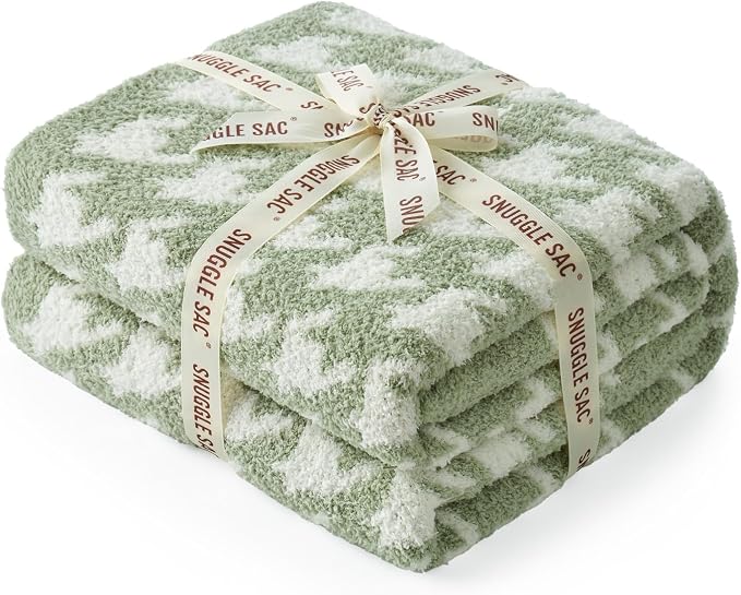 Snuggle Sac Houndstooth Throw Blanket - Image 8