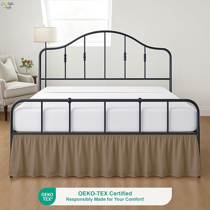 Cottington Lane Ruffled Bed Skirt Twin Size - Image 2