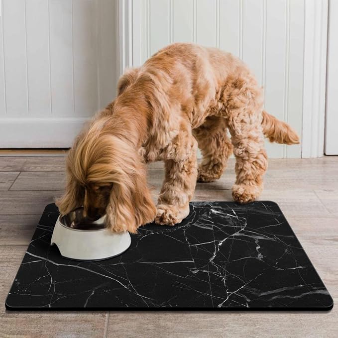 Dog Food Mats for Floors Absorbent, Pet Cat Food Mat - Image 6