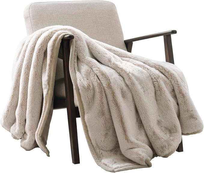 EVERGRACEHOME Ultra Soft Luxury Fluffy Mink Faux Fur Throw Blanket, Thick Warm - Image 8