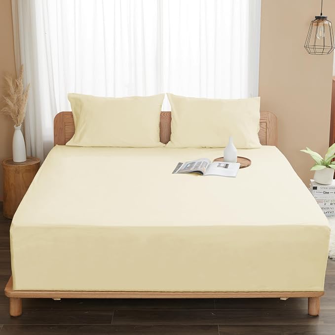 Sunflower California King Fitted Sheet, 1-Piece Extra Deep Pocket Fitted Bottom - Image 8