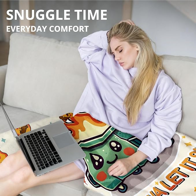 Dumpster Fire Funny Blanket, This Little Light of Mine Funny Throw Blankets - Image 7