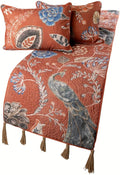 The HomeCentric Orange Bed Runner Without Pillow Cover, Twin Size 53"x18" by TheHomeCentric