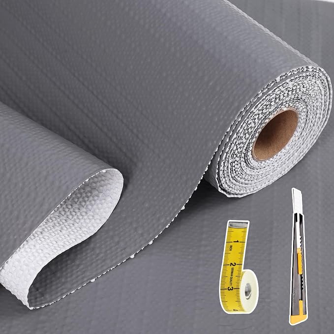 Drawer and Shelf Liner for Kitchen Cabinet: 23 in X 20 Ft Non Slip Waterproof by Kimhan