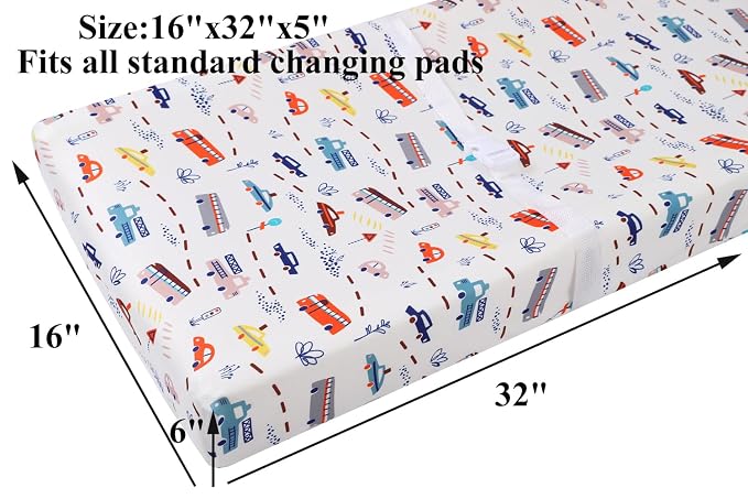 Changing Pad Cover Set 3 Pack Jersey Knit Ultra Soft - Image 3