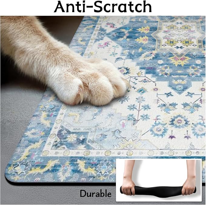 Pet Food Mats for Floor, Absorbent Dog Mat for Food and Water Dispenser Mat - Image 6