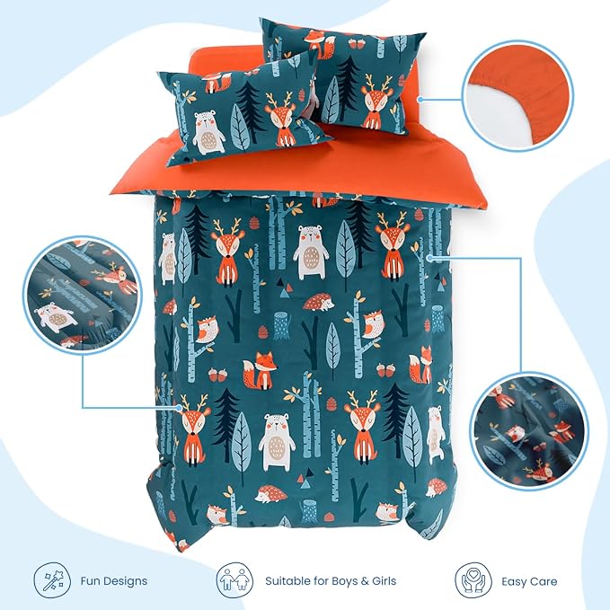 Woodland Animal Kids Bedding Set - Image 2