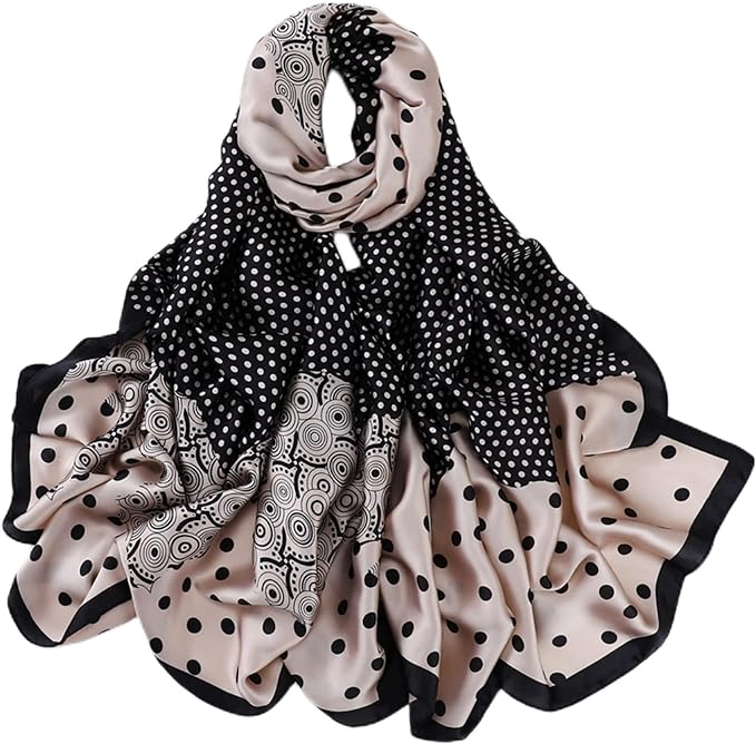 Fashion Scarves Scarf 100% Silk Feeling Scarf Silk Like Scarves Long by Myneiyi