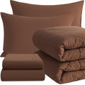 NTBAY Twin Comforter Set with Sheets, 5 Pieces Soft and Breathable Twin Bedding by NTBAY