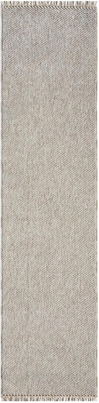 LUXE WEAVERS Solid Machine Woven Beige 2x8 Area Rug, Indoor Stain-Resistant - Image 3