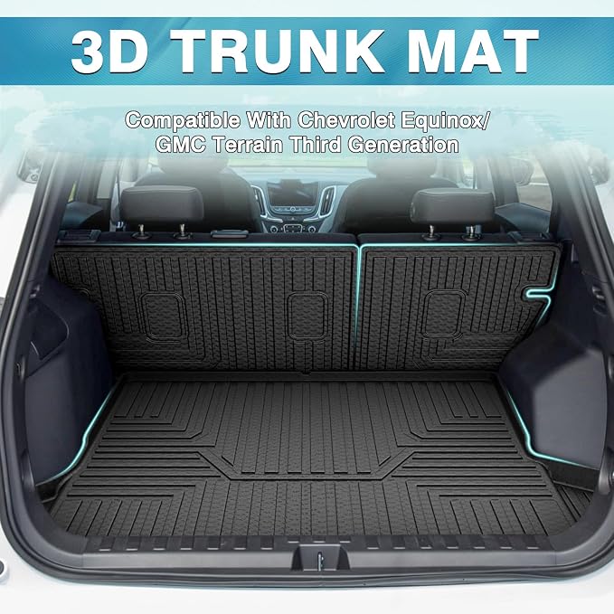 Mixsuper Cargo Liner for Chevrolet Equinox/GMC Terrain 2018-2024, Trunk Mat - Image 2