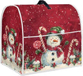 Christmas Snowman Stand Mixer Cover 4.5-5Qt Christmas Mixer Cover Washable by HUISEFOR