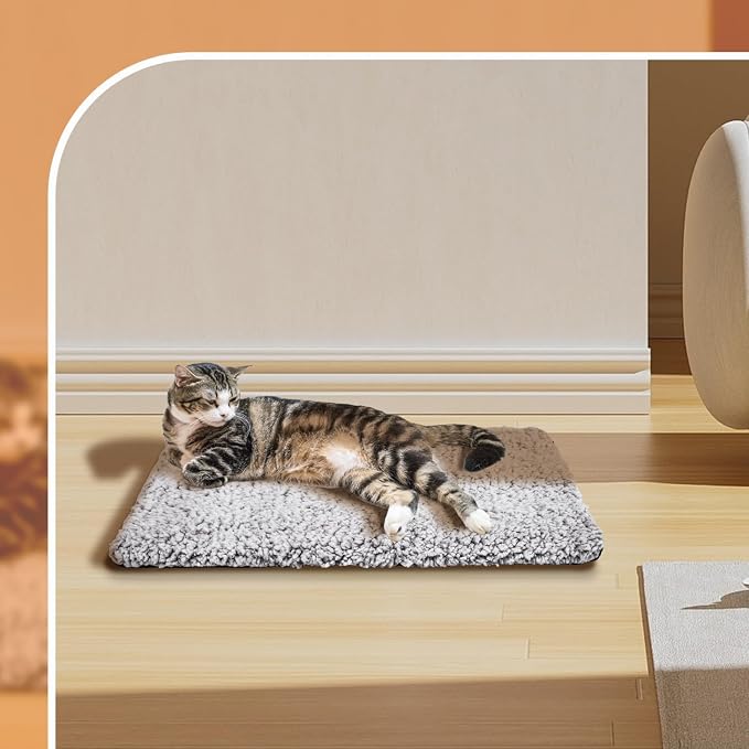 Nobleza Self Heating Cat Bed, Super Soft Thermal Dog Crate Bed Mat - Image 6