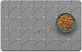 Dog Food Mat for Floors, Absorbent and Quick-Drying Pet Cat Food Mat, by QXWREL