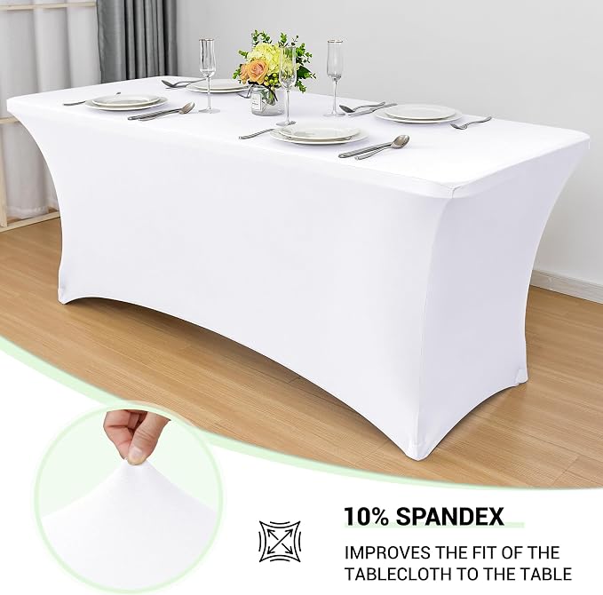 Obstal 6 Pack Stretch Spandex Table Covers - Image 2