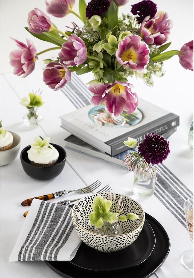 Solino Home Stripe Linen Table Runner 60 Inches - Image 9