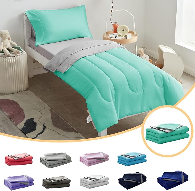 UOZZI BEDDING 4 Pieces Toddler Bedding Set Ultra Soft and Breathable Toddler by Uozzi+Bedding
