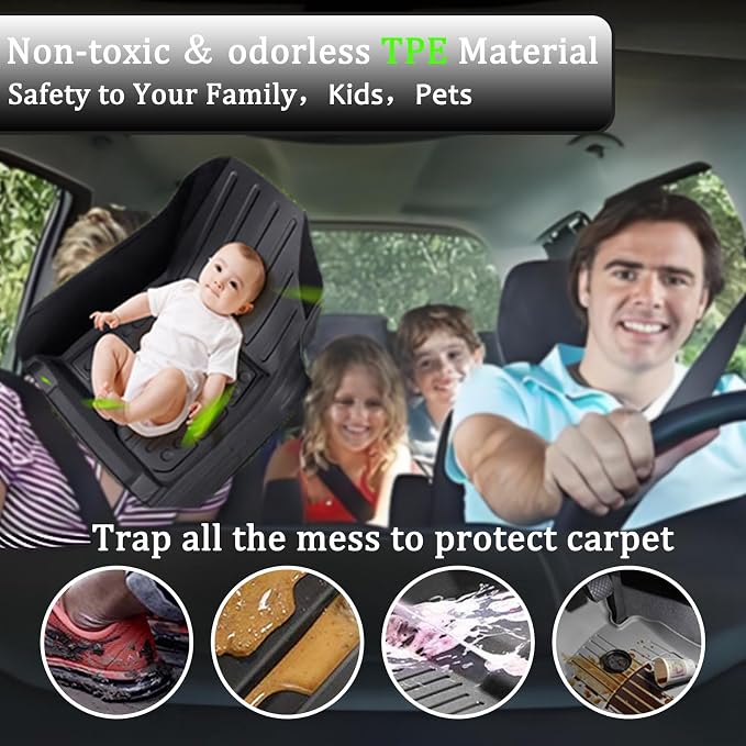 CRV Floor Mats Compatible with 2007-2011 Honda CR-V，All Weather Protection - Image 3
