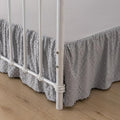 Tufted Dot Bed Skirt King Size Ruffled Bed Skirt by TSUTOMI