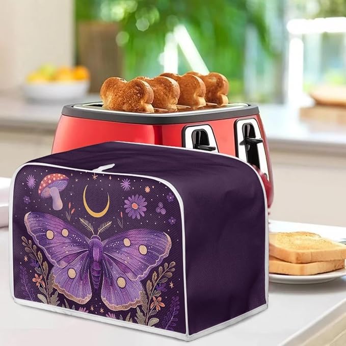 ZFRXIGN Butterfly Toaster Covers 4 Slice Wide Slot Dust Cover Case - Image 3