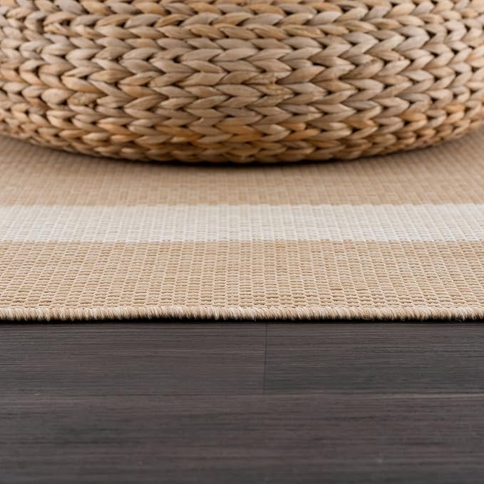 CAMILSON Outdoor Rug 5x7, Modern Outside Rugs - Image 6