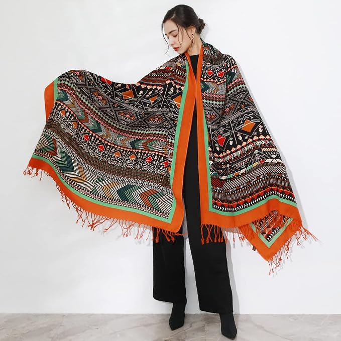 DANA XU 100% Merino Wool Pashmina Shawl - Image 7