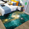 Green Galaxy Theme Large Area Rug by Home